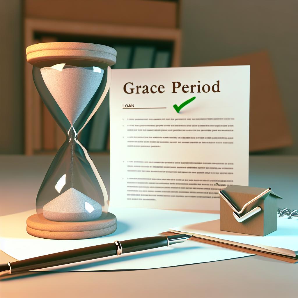 What is a grace period on a loan, and how does it help