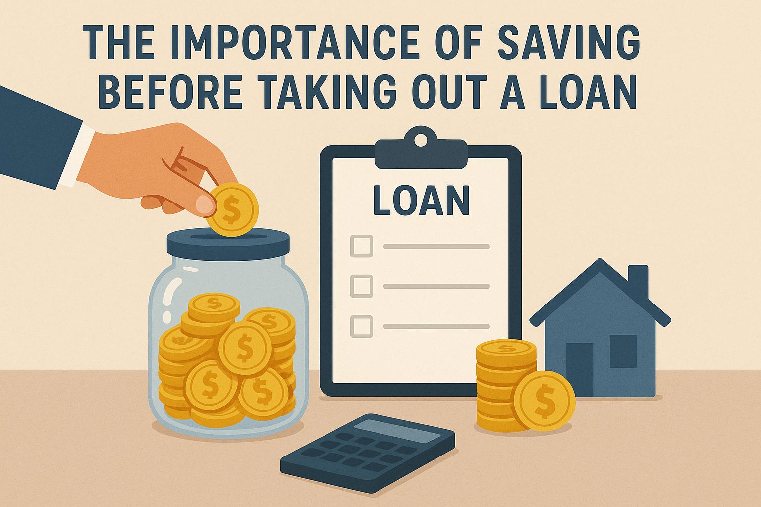 The importance of saving before taking out a loan