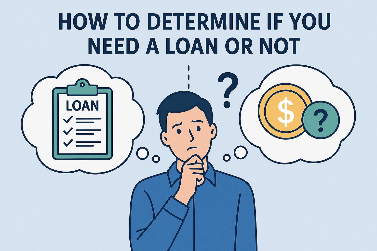 How to determine if you need a loan or not
