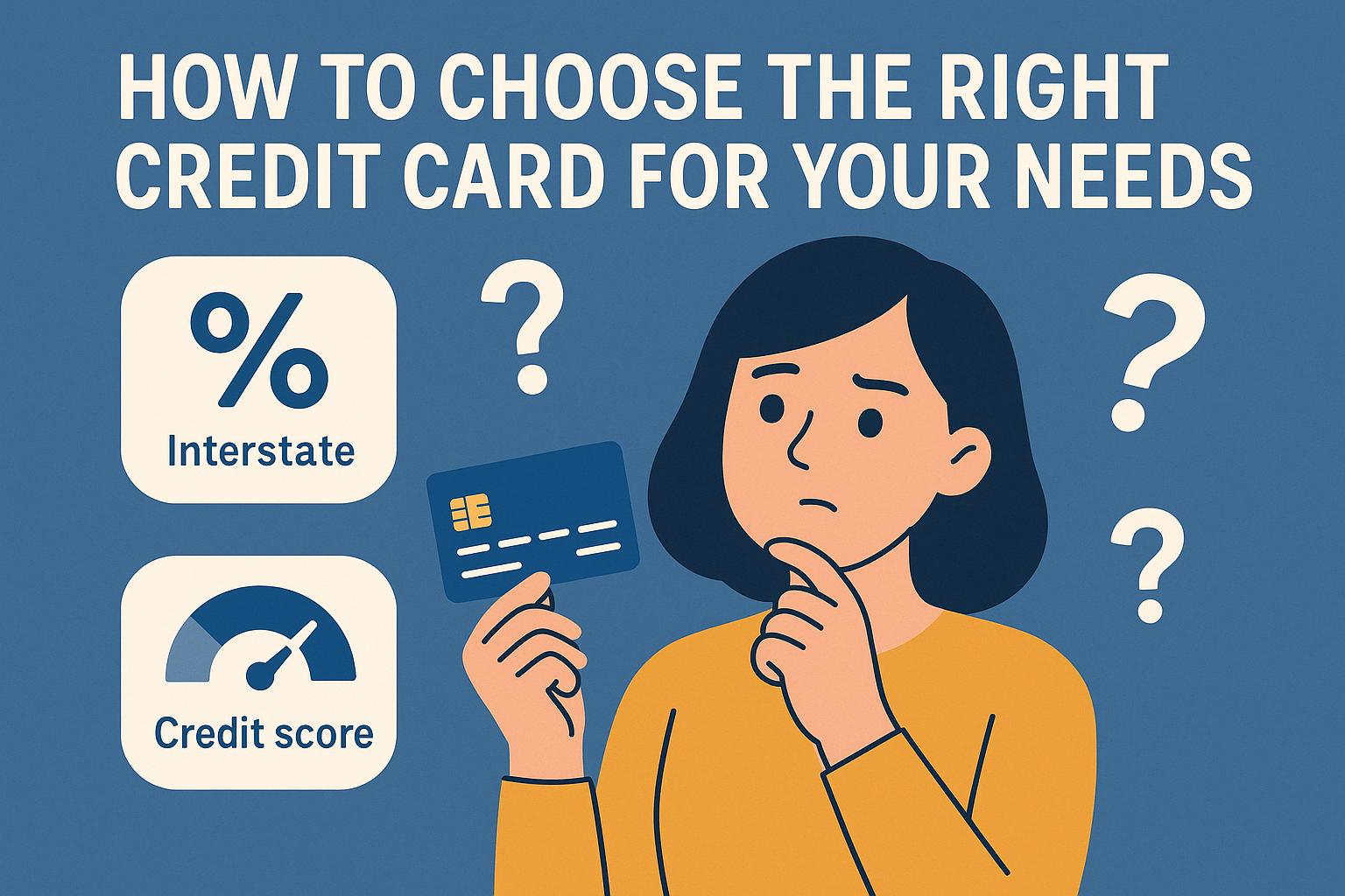 How to choose the right credit card for your needs