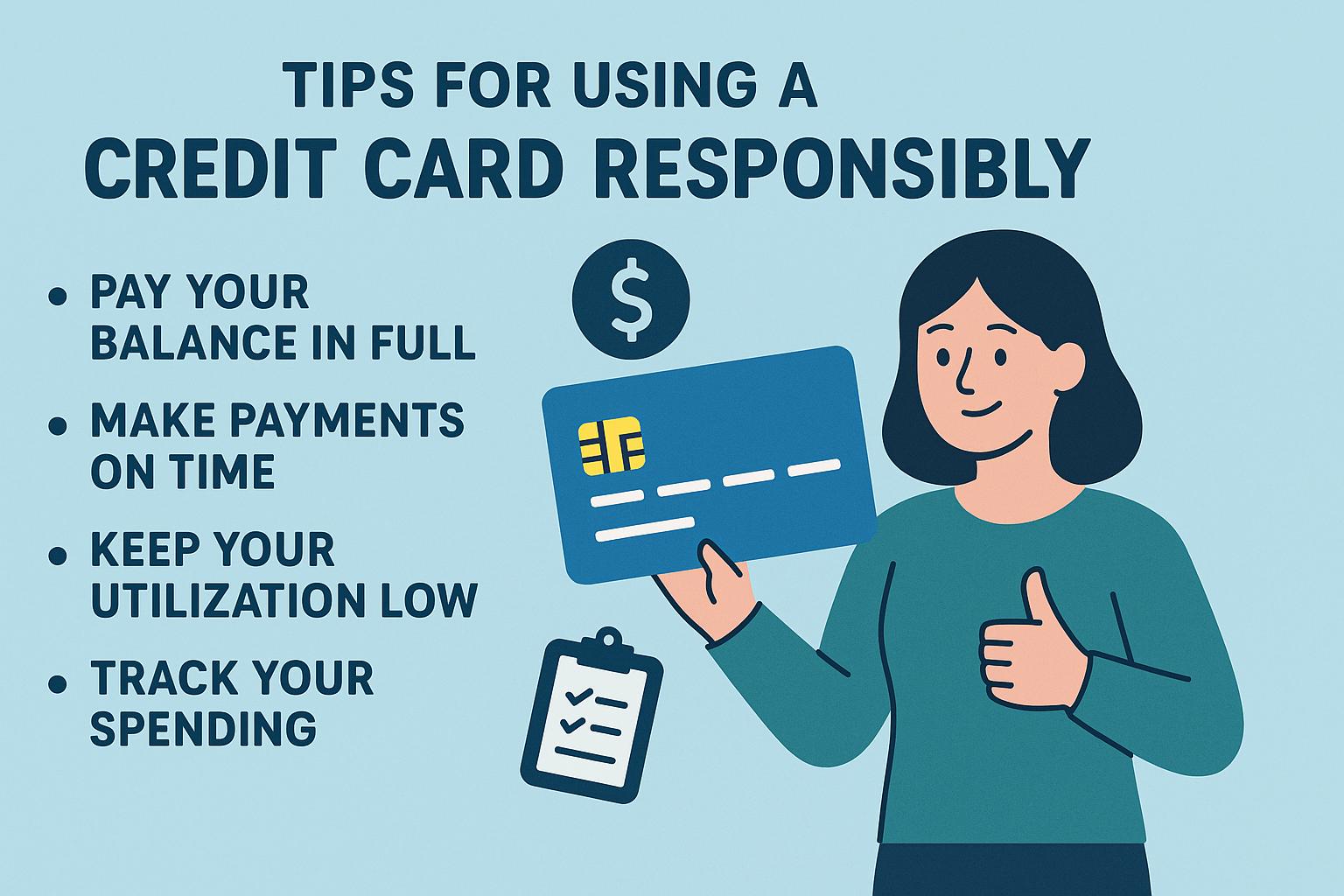 Tips for using a credit card responsibly