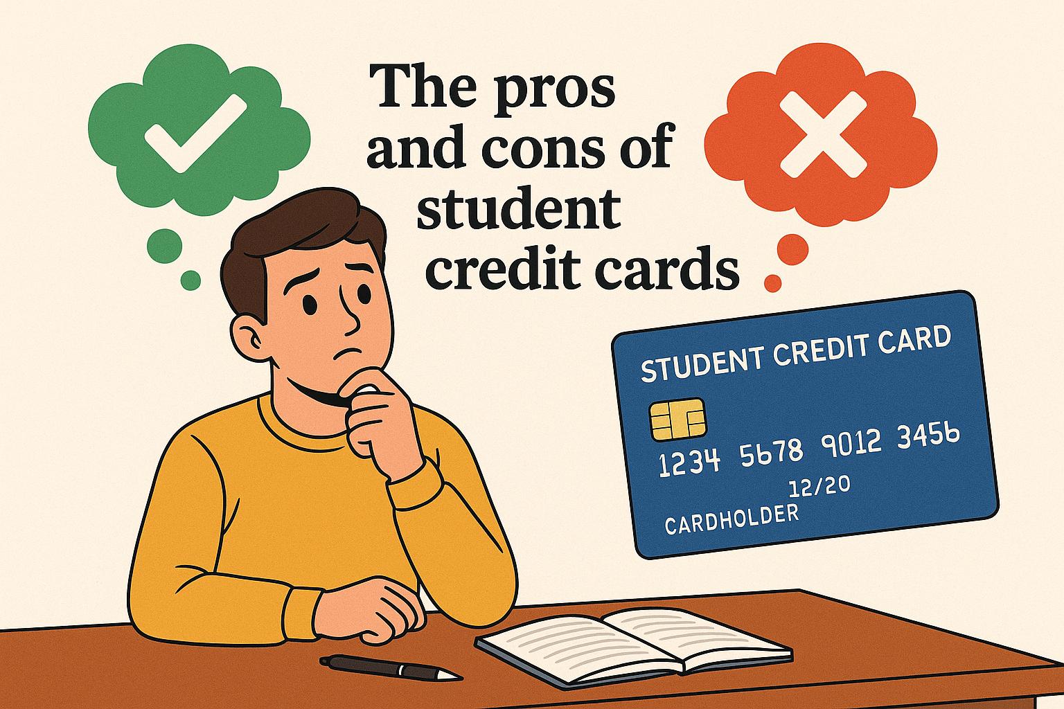 The pros and cons of student credit cards