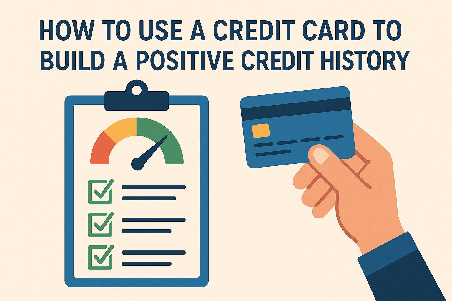 How to use a credit card to build a positive credit history