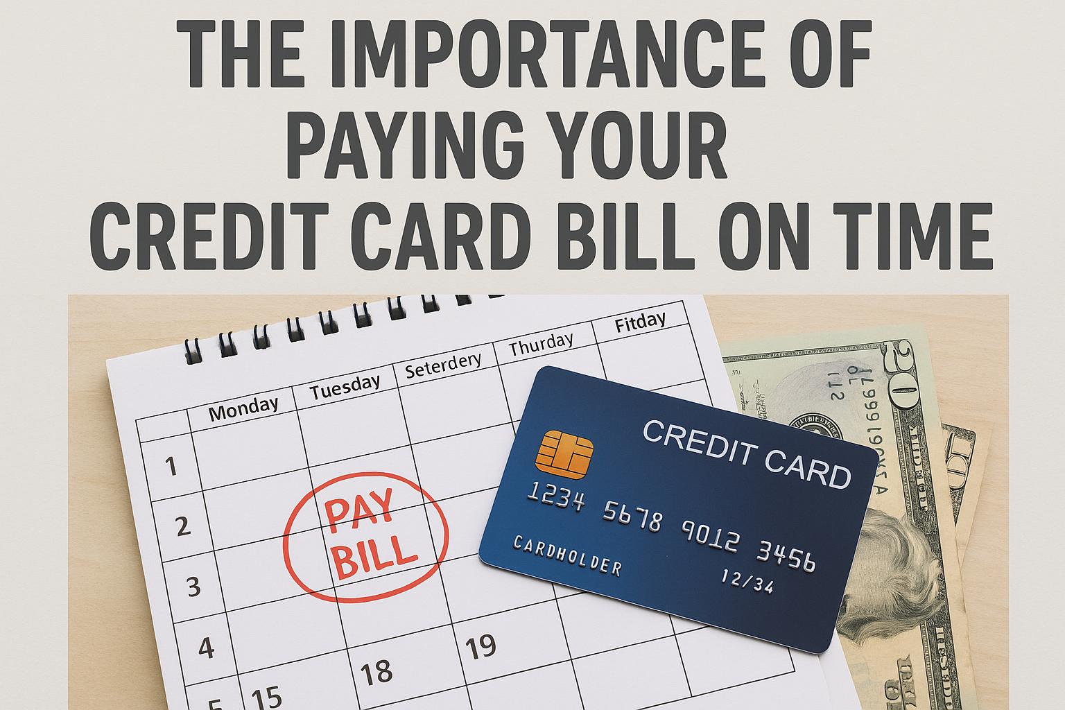 The importance of paying your credit card bill on time