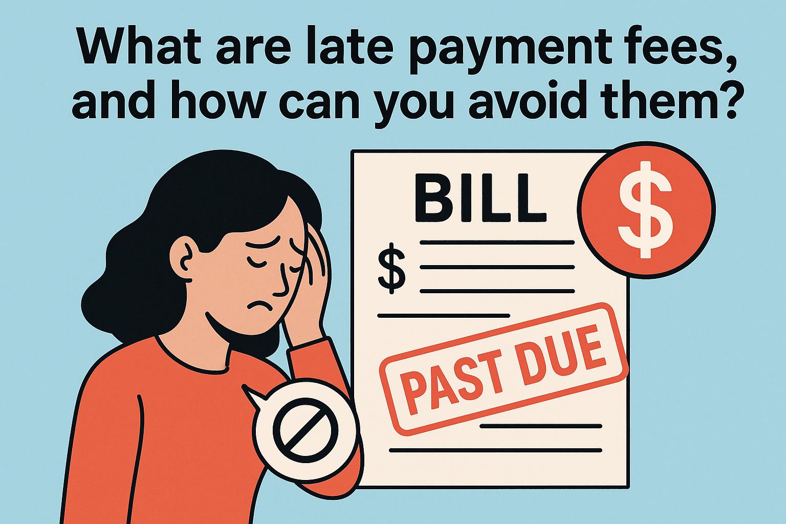 What are late payment fees, and how can you avoid them