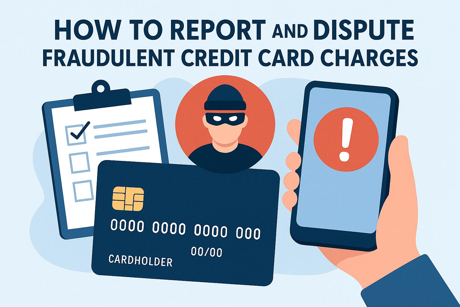 How to report and dispute fraudulent credit card charges