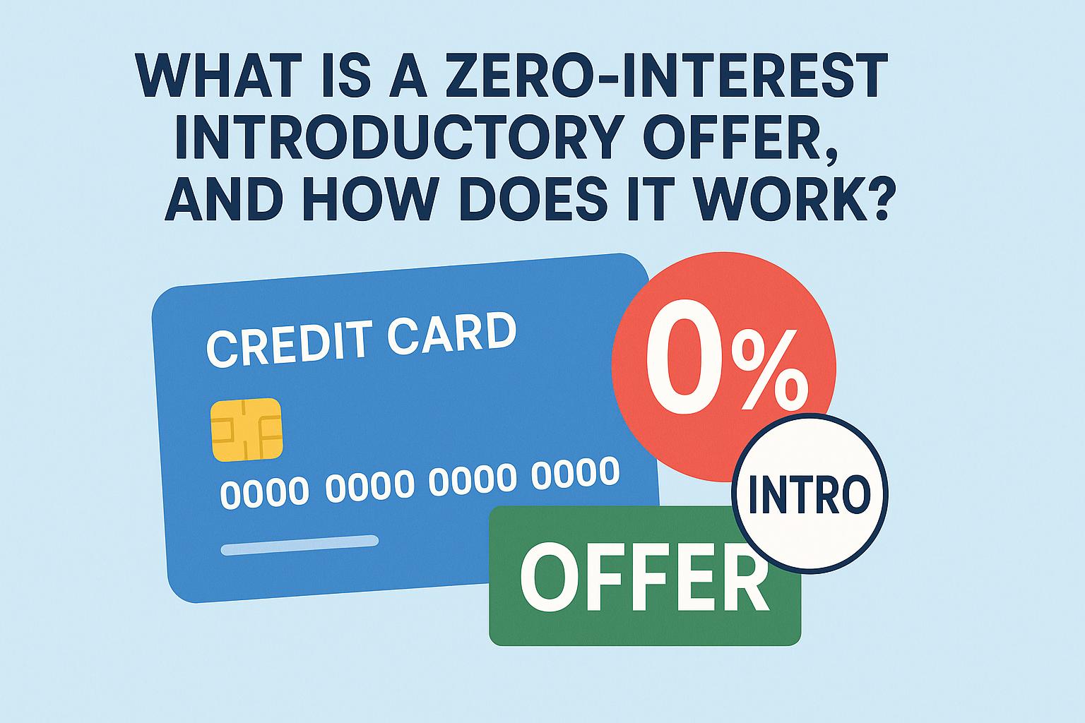 What is a zero-interest introductory offer, and how does it work