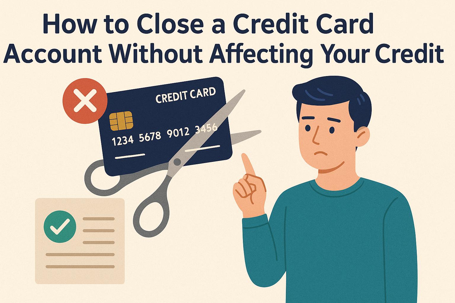 How to close a credit card account without affecting your credit