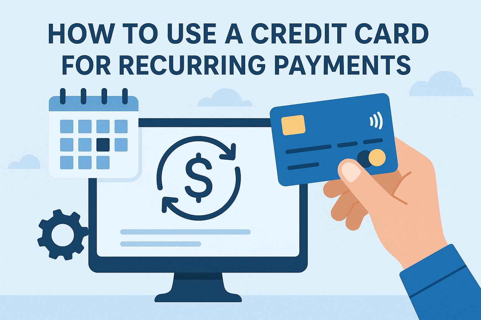 How to use a credit card for recurring payments